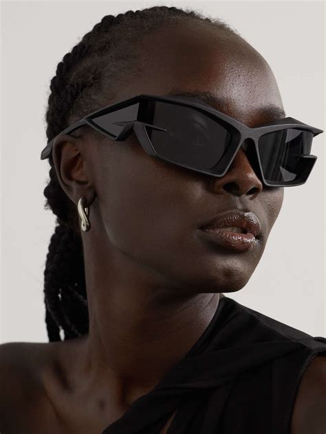 givenchy black cat eye oversized sunglasses|GIVENCHY EYEWEAR Giv Cut oversized D.